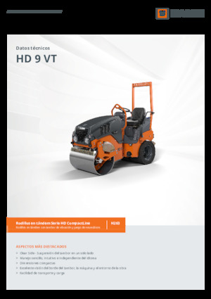 Wałki segmentowe Hamm HD 9 VT