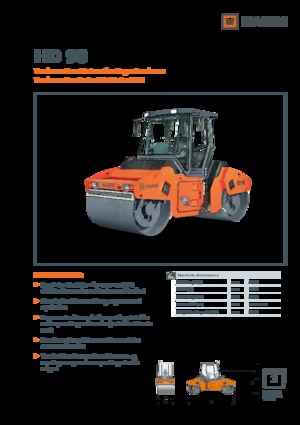 Walce wibracyjne tandemowe Hamm HD 90