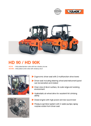 Wałki segmentowe Hamm HD 90 K
