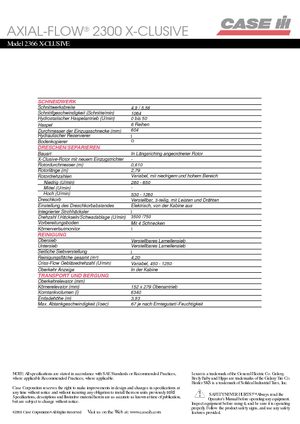 Kombajny zbożowe Case IH AF 2366 X Clusive