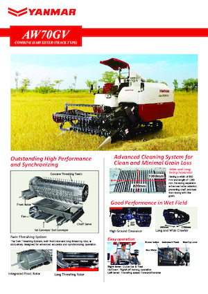 Kombajny zbożowe Yanmar AW70GV