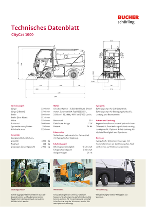 Zamiatarki kompaktowe Bucher-Schörling CityCat 1000