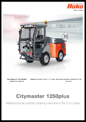 Zamiatarki kompaktowe Hako Citymaster 1250 plus