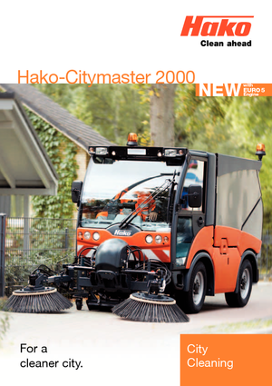 Zamiatarki kompaktowe Hako Citymaster 2000 E5 3B