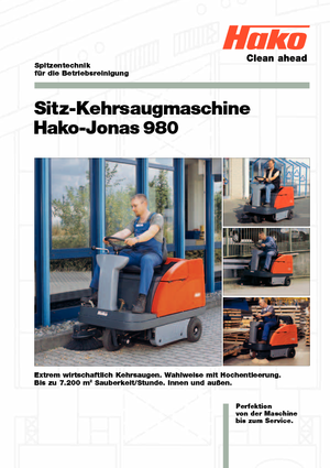 Zamiatarki kompaktowe Hako Jonas 980 VH