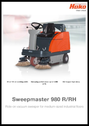 Zamiatarki kompaktowe Hako Sweepmaster P 980 R