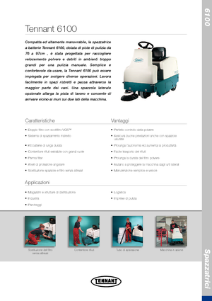 Zamiatarki kompaktowe Tennant Tennant 6100