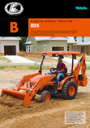Ciągniki kompaktowe Kubota B26B