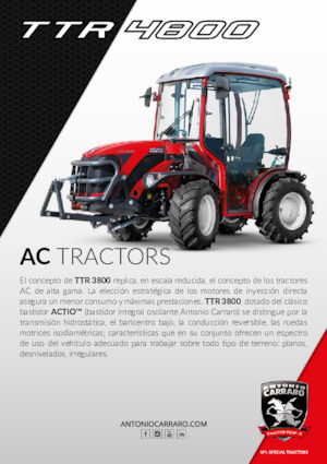 Ciągniki kompaktowe Carraro TTR 4800 HST