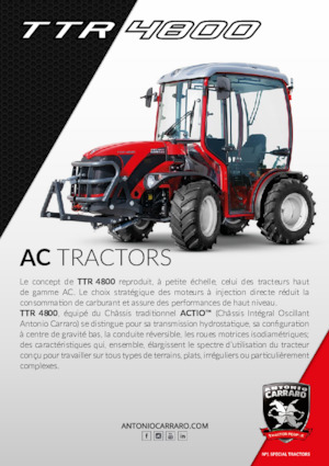 Ciągniki kompaktowe Carraro TTR 4800 HST