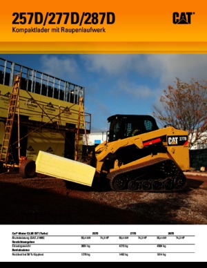 Ładowarki o sterowaniu burtowym Caterpillar 287D