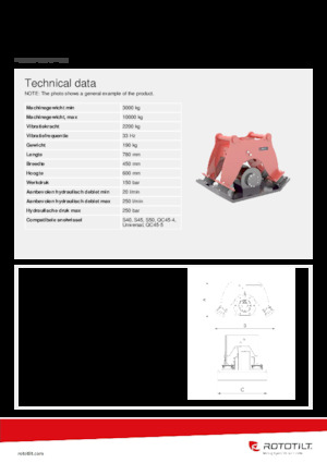 Ubijarki do koparek hydraulicznych Rototilt® C22