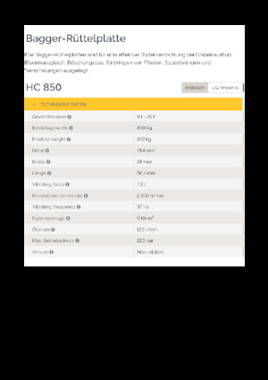 Ubijarki do koparek hydraulicznych Epiroc HC 850 