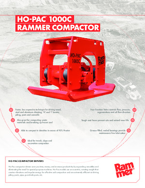 Ubijarki do koparek hydraulicznych Rammer Ho-Pac 1000C