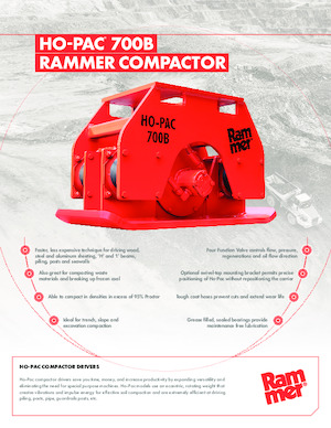Ubijarki do koparek hydraulicznych Rammer Ho-Pac 700B