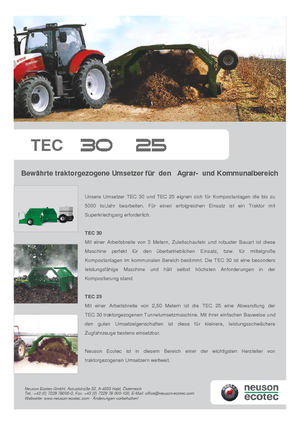 Przerzucarki kompostu Neuson-Ecotec TEC 30