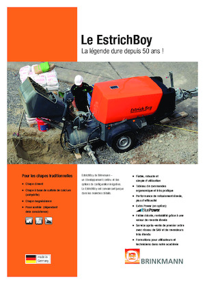 Przenośniki pneumatyczne Brinkmann Estrich Boy EC 350 