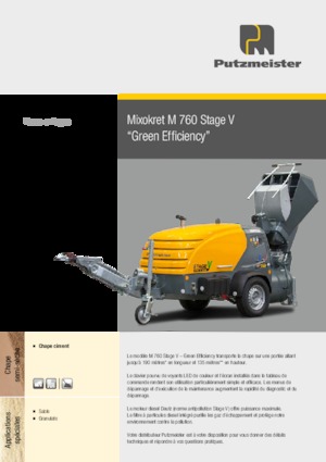 Przenośniki pneumatyczne Putzmeister M 760 DHB 