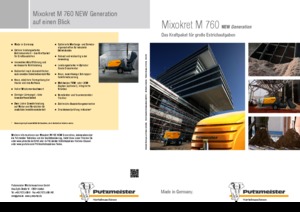 Przenośniki pneumatyczne Putzmeister M 760 DHB