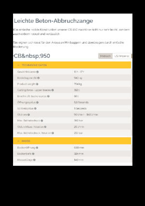 Kruszarki do betonu Epiroc CB 950