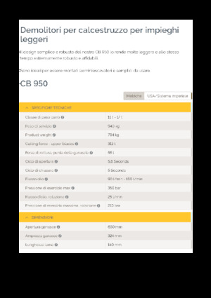 Kruszarki do betonu Epiroc CB 950