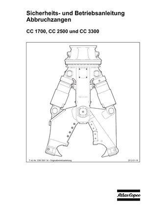 Kruszarki do betonu Atlas Copco CC 2500S