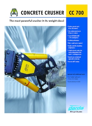 Kruszarki do betonu Darda CC700