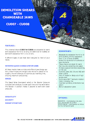 Kruszarki do betonu Arden CU007