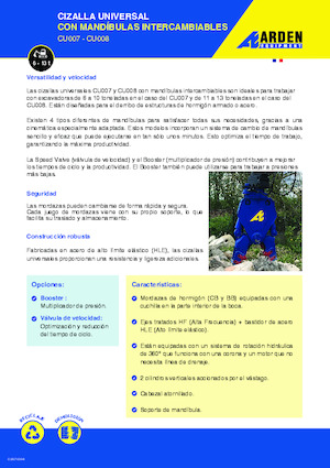 Kruszarki do betonu Arden CU007