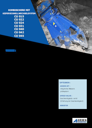 Kruszarki do betonu Arden CU015