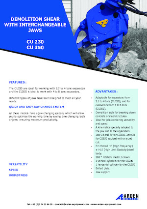 Kruszarki do betonu Arden CU230