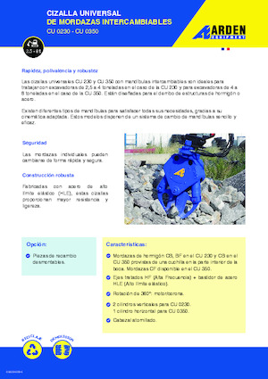 Kruszarki do betonu Arden CU350