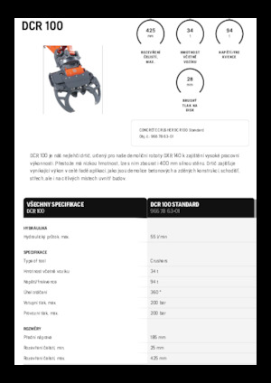 Kruszarki do betonu Husqvarna DCR 100