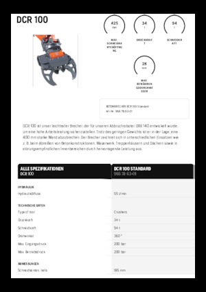 Kruszarki do betonu Husqvarna DCR 100