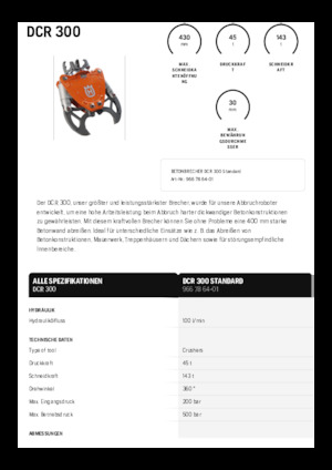 Kruszarki do betonu Husqvarna DCR 300