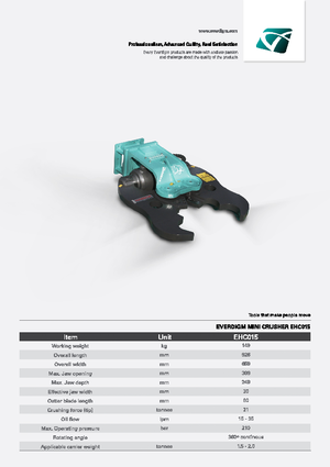 Multi-procesory Everdigm EHC015