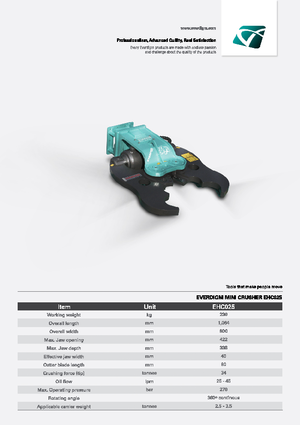 Multi-procesory Everdigm EHC025