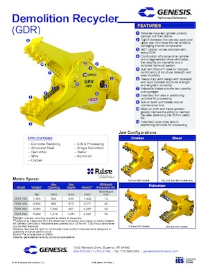 Kruszarki do betonu Genesis GDR 300