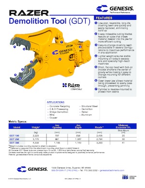 Kruszarki do betonu Genesis GDT 290 