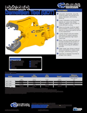 Kruszarki do betonu Genesis GDT 190 