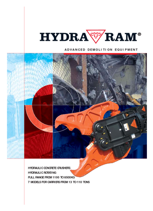 Kruszarki do betonu Hydra Ram HCC 3600 V