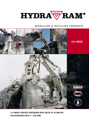 Kruszarki do betonu Hydra Ram HCC 3