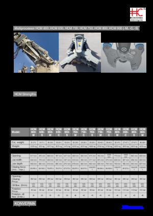 Kruszarki do betonu Konverma HCM 750 C 