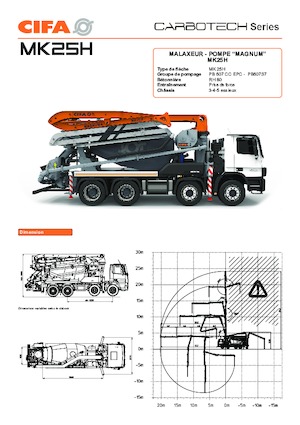 Betonomieszarki CIFA MK25H