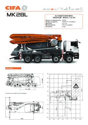 Betonomieszarki CIFA MK28L