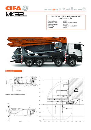 Betonomieszarki CIFA MK32L