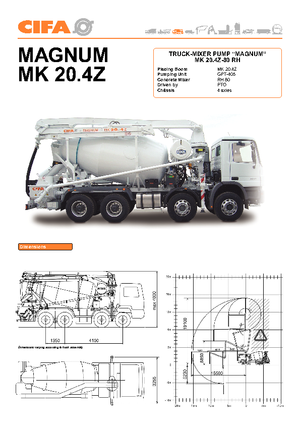 Betonomieszarki CIFA Magnum MK 80/24.4 Z