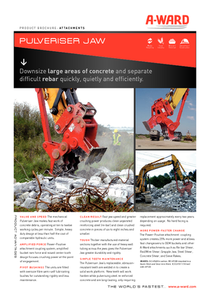 Rozdrabniacze betonu A-Ward AP400