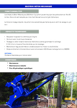 Rozdrabniacze betonu Arden BB900