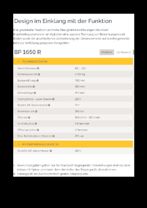 Rozdrabniacze betonu Epiroc BP 1650 R